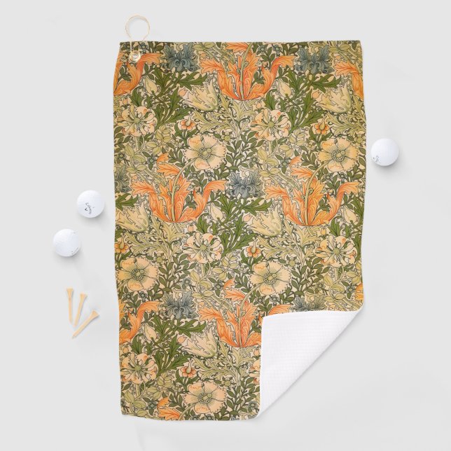 William Morris Spring Compton Blumenfest Golfhandtuch (Insitu)