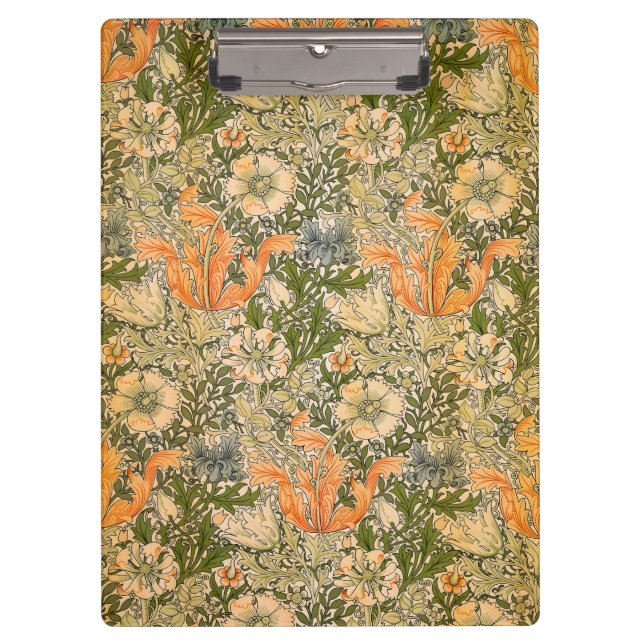 William Morris Spring Compton Blumenfest Klemmbrett (Vorderseite)