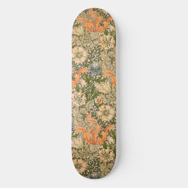 William Morris Spring Compton Blumenfest Skateboard (Vorderseite)