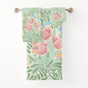 William Morris Spring Floral, English Garden Badhandtuch Set