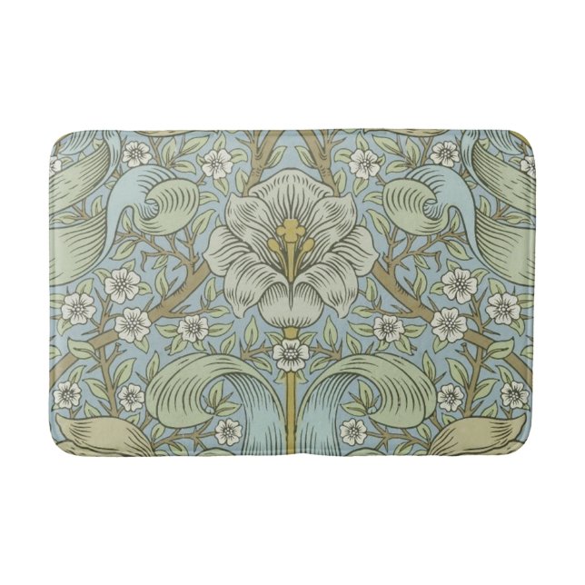 William Morris Spring Thicket: Antique Floral Badematte (Vorderseite)