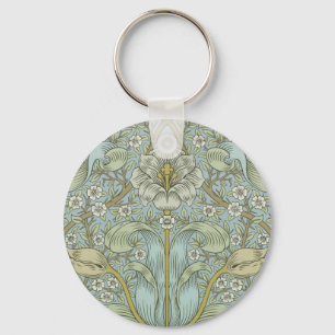 William Morris Spring Thicket: Antique Floral Schlüsselanhänger