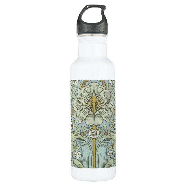 William Morris Spring Thicket: Antique Floral Trinkflasche (Vorderseite)