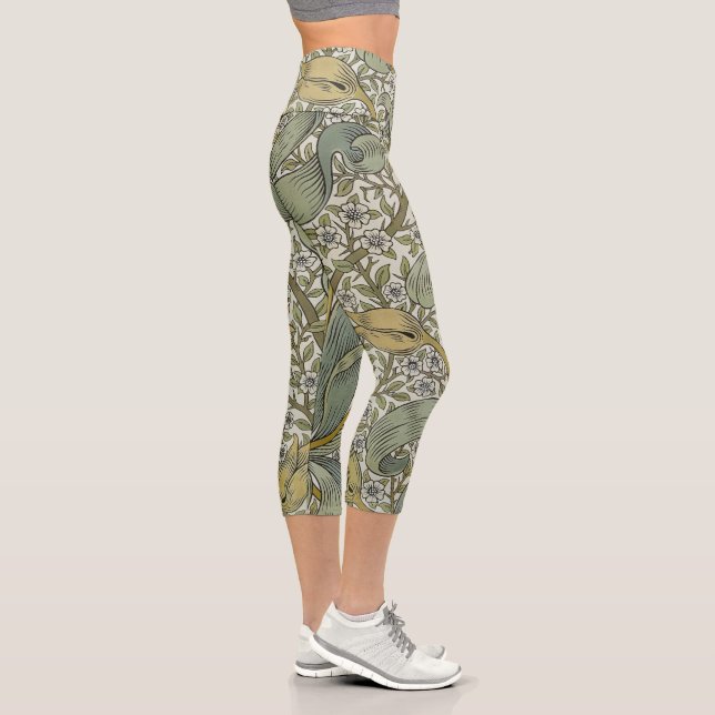 William Morris Spring Thicket Classic Muster Capri Leggings (Rechts)
