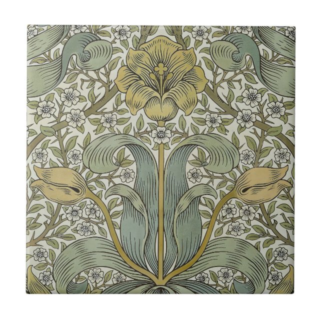 William Morris Spring Thicket Classic Muster Fliese (Vorderseite)