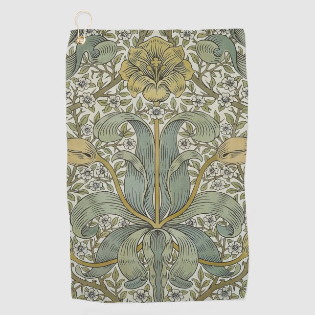 William Morris Spring Thicket Classic Muster Golfhandtuch (Vorderseite)
