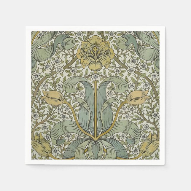 William Morris Spring Thicket Classic Muster Serviette (Vorderseite)