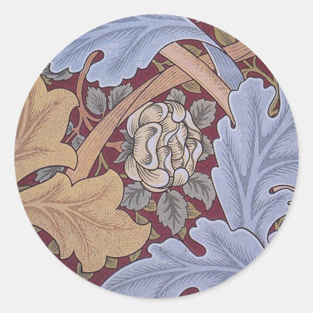 William Morris - St James 1880 Runder Aufkleber (Vorderseite)
