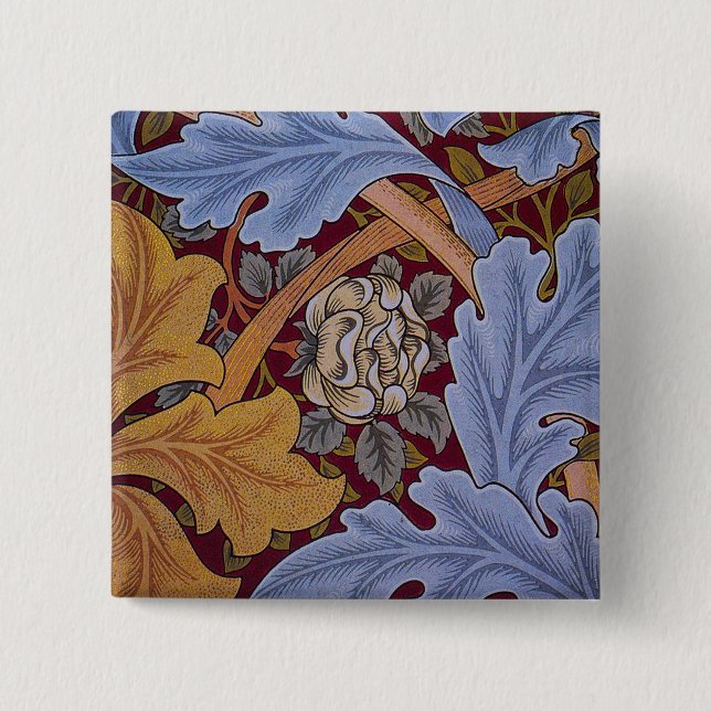 William Morris St James Acanthus Wallpaper Button (Vorderseite)
