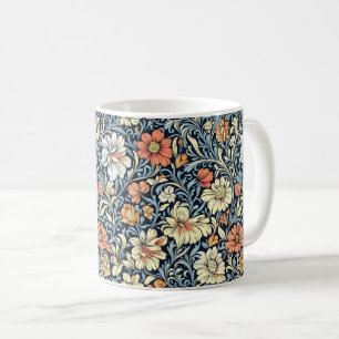 William-Morris-Stil Blumen-Akanthus-Muster Kaffeetasse