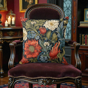 William Morris Stil Blumenmuster Kissen