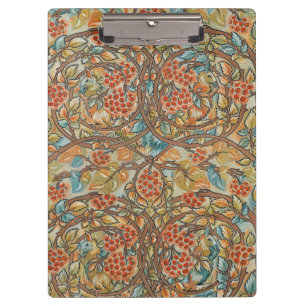 William Morris Stil Cottagecore Eichhörnchen Blume Klemmbrett