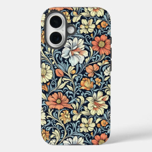 William-Morris-Stil mit floralem Akanthusmuster iPhone 16 Hülle