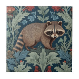 William Morris Stil Rechts gegenüber Raccoon Fliese