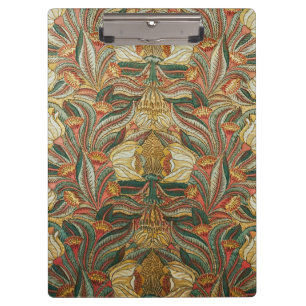 William Morris Stil Rosa Grüne Botanik Klemmbrett