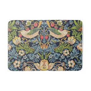 William Morris Strawberry Dieb Blumenmuster Badematte