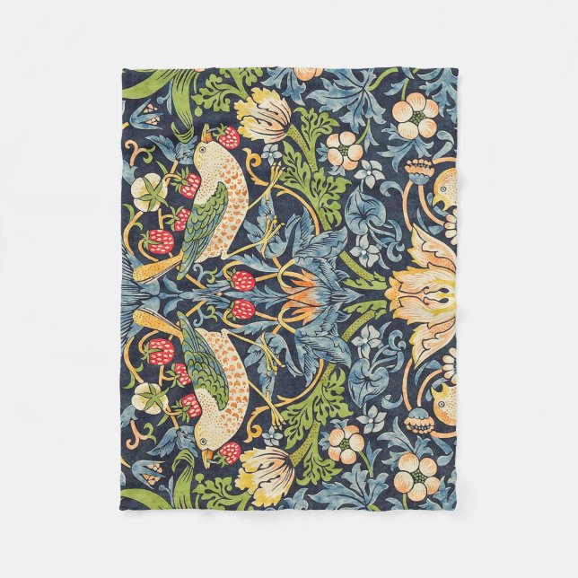 William Morris Strawberry Dieb Blumenmuster Fleecedecke (Vorderseite)