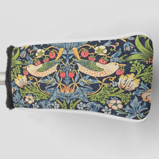William Morris Strawberry Dieb Blumenmuster Golf Headcover (Vorderseite)