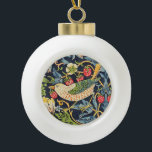 William Morris Strawberry Dieb Blumenmuster Keramik Kugel-Ornament<br><div class="desc">William Morris Strawberry Dieb Floral Pattern Keramik Ball Weihnachtsschmuck</div>