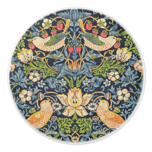 William Morris Strawberry Dieb Blumenmuster Keramikknauf
