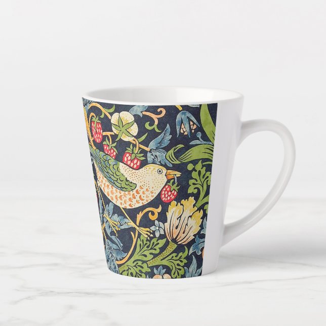 William Morris Strawberry Dieb Blumenmuster Milchtasse (Rechts)