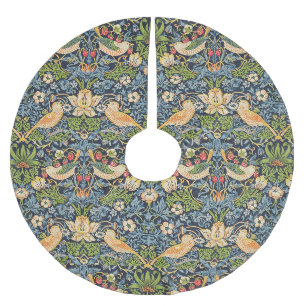 William Morris Strawberry Dieb Blumenmuster Polyester Weihnachtsbaumdecke