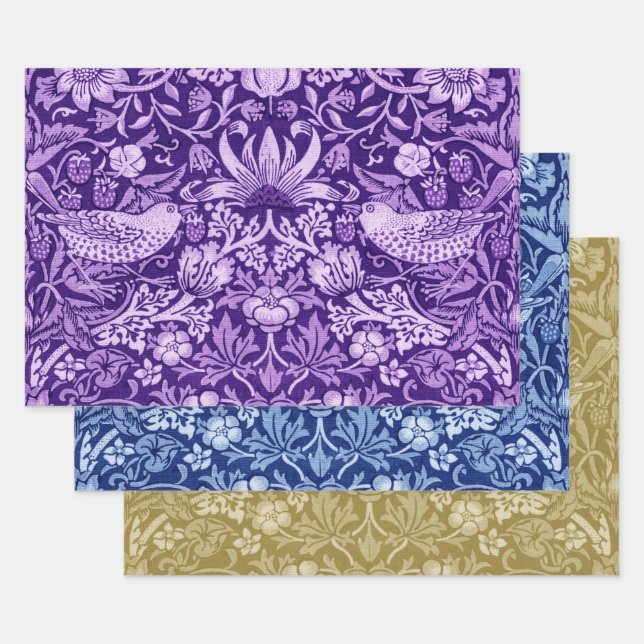 William Morris, Strawberry Dieb Monotone Geschenkpapier Set (Set)