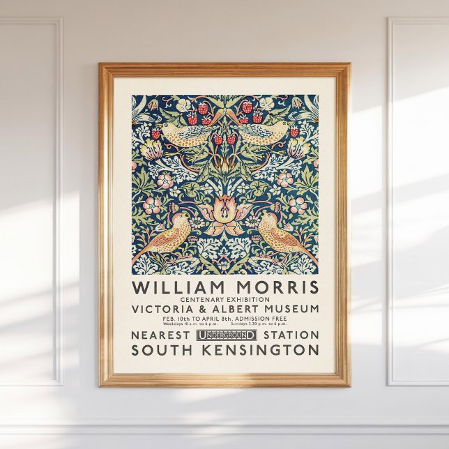William Morris Strawberry Dieb Museo Cantonale d'A Poster (Von Creator hochgeladen)