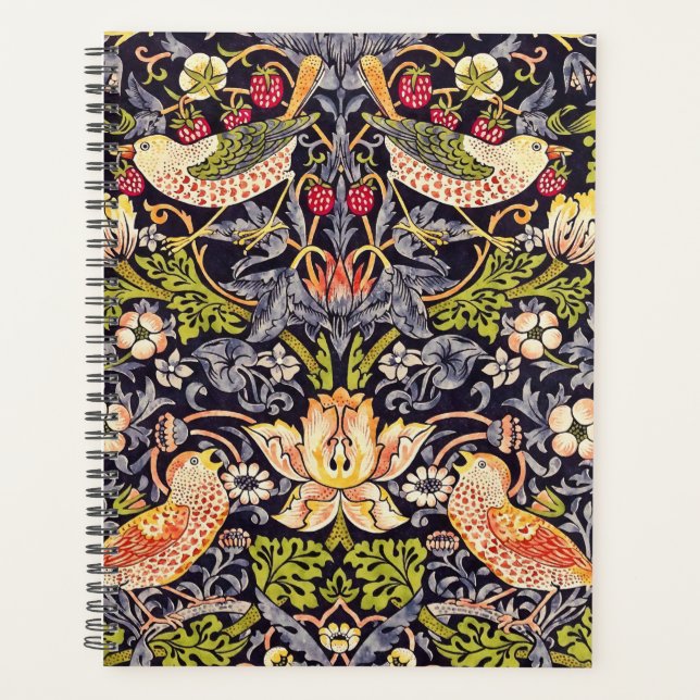 William Morris Strawberry Diief Floral Art Nouveau Planer (Vorderseite)