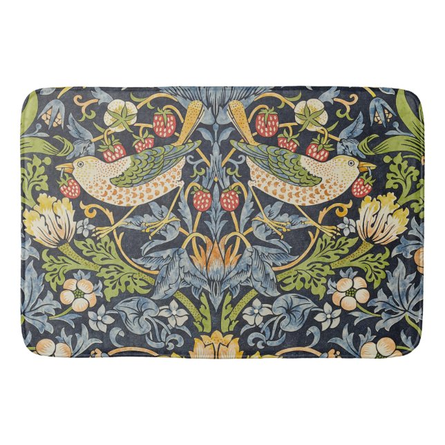 William Morris - Strawberry Diief Floral Pattern Badematte (Vorderseite)