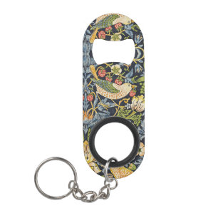 William Morris - Strawberry Diief Floral Pattern Mini Flaschenöffner