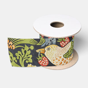 William Morris - Strawberry Diief Floral Pattern Satinband