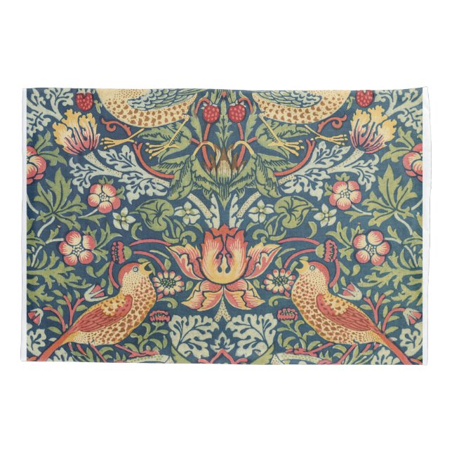 William Morris Strawberry Diief Restaured Version Kissenbezug (Rückseite)