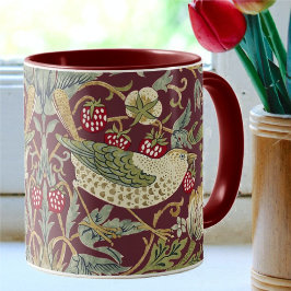 William Morris Strawberry Diief Textile Pattern Tasse