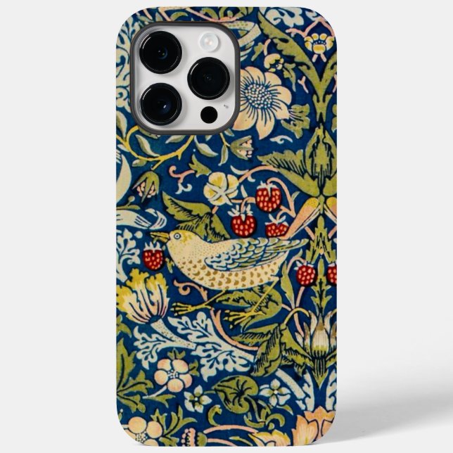 William Morris Strawberry Diief Vogel Case-Mate iPhone 14 Pro Max Hülle (Rückseite)