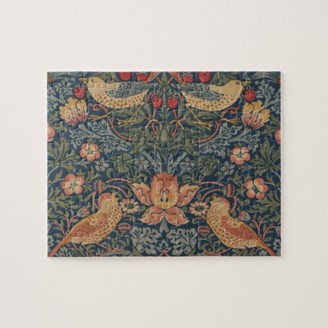 William Morris Strawberry Dives Birds (Horizontal)