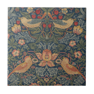 William Morris Strawberry Dives Birds Fliese