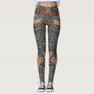 William Morris Strawberry Dives Birds Leggings