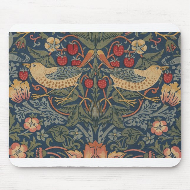 William Morris Strawberry Dives Birds Mousepad (Vorne)