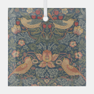 William Morris Strawberry Dives Birds Ornament Aus Glas