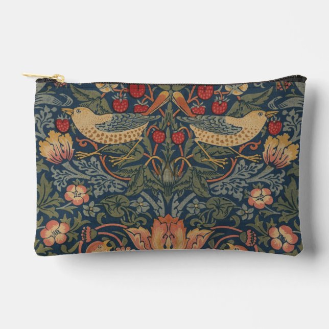William Morris Strawberry Dives Birds Zubehörtasche (Vorderseite)