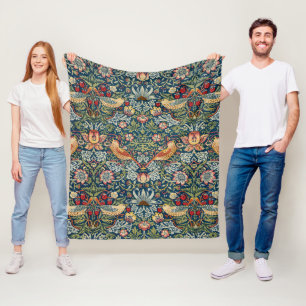 William Morris Strawberry Fleece-Decke Fleecedecke