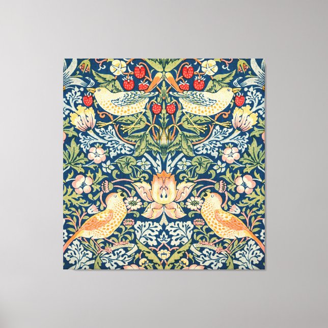 William Morris Strawberry Leinwanddruck (Vorderseite)