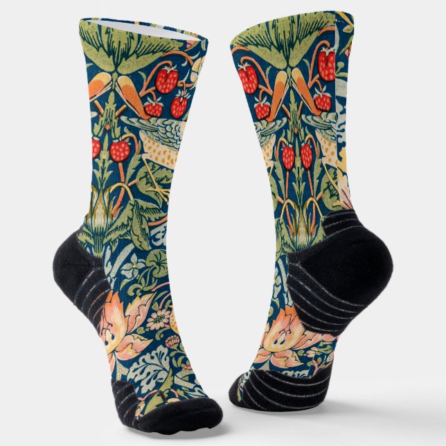 William Morris Strawberry Socken (Gewinkelt)