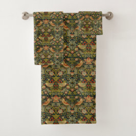 William Morris: Strawberry Thief Badhandtuch Set