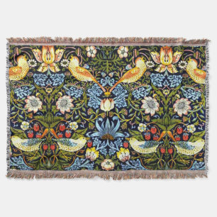 William Morris - Strawberry Thief, berühmtes Desi Decke