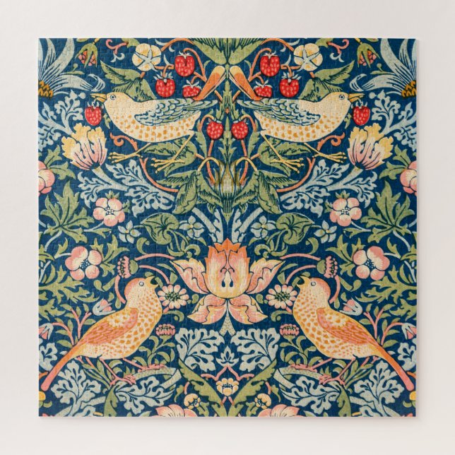 William Morris Strawberry Thief Blumenmuster (Vertikal)