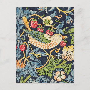 William Morris Strawberry Thief Blumenmuster Postkarte