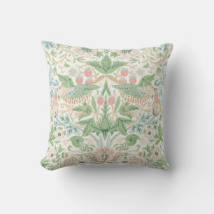 William Morris Strawberry Thief Cochineal Weide Kissen