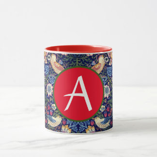 William Morris STRAWBERRY THIEF CUSTOM INITIALE TA Tasse